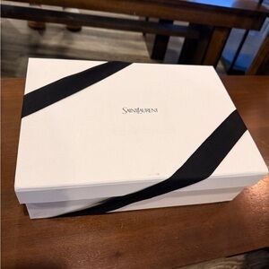 Saint Laurent White Box with Black Ribbon